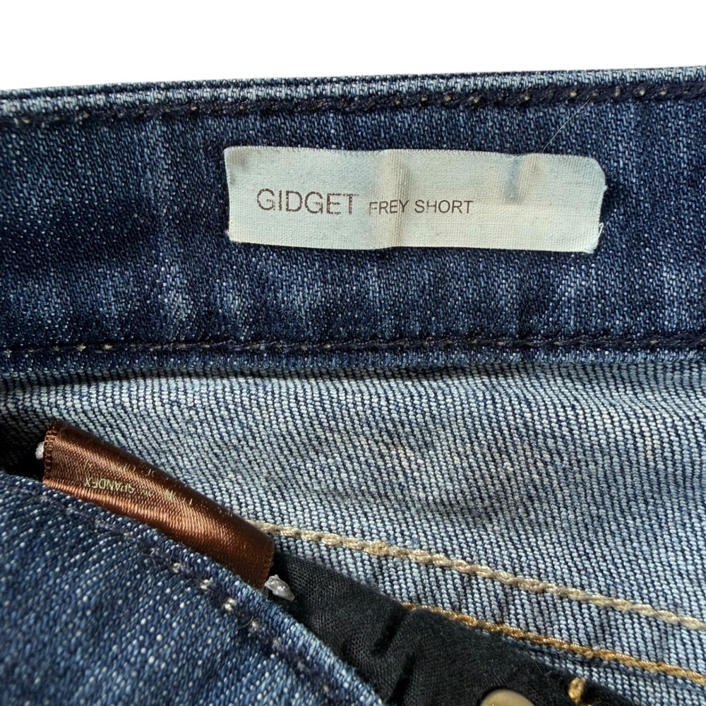 Kut from the Kloth Gidget Frey Shorts Womens 4 Blue Denim Cutoff Excellent - Picture 4 of 7